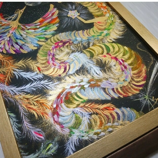 風水開運絵画*虹光 幻の龍凰 二神 鳳凰龍神 全体 金運 財運 風水開運絵画*虹光 幻の龍凰 二神 鳳凰龍神 全体 金運 財運