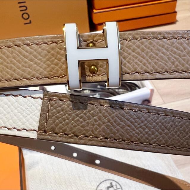 Hermes(エルメス)の激レア【新品未使用】エルメス H ポップアッシュ ベルト ピンクゴールド 75 レディースのファッション小物(ベルト)の商品写真