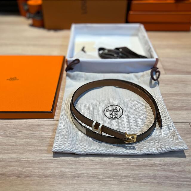 Hermes(エルメス)の激レア【新品未使用】エルメス H ポップアッシュ ベルト ピンクゴールド 75 レディースのファッション小物(ベルト)の商品写真