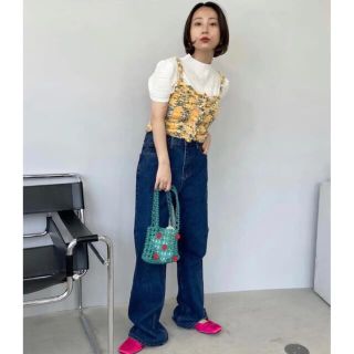 マウジー(moussy)の値下げ！SANSeLF  サンセルフ　ミックスカラーニットキャミソール(キャミソール)