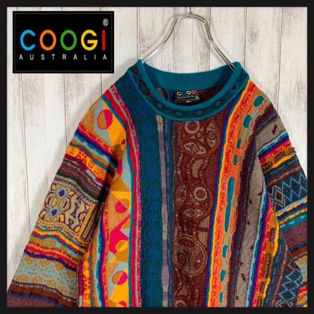 幻の1点モノ】coogi クージー 立体 編込み 3Dニット 即完売モデル-