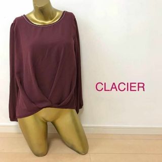 【0570】CLACIER ビジュー 長袖 トップス L(カットソー(長袖/七分))