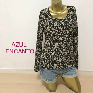 アズールエンカント(AZUL ENCANTO)の【0109】AZUL ENCANTO 長袖 トップス M ベージュ(カットソー(長袖/七分))