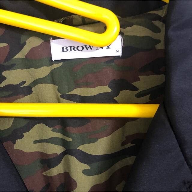 BROWNY(ブラウニー)のブラウニー　BROWNY ナイロンキルティングジャケットMサイズ　ブラック メンズのジャケット/アウター(ナイロンジャケット)の商品写真