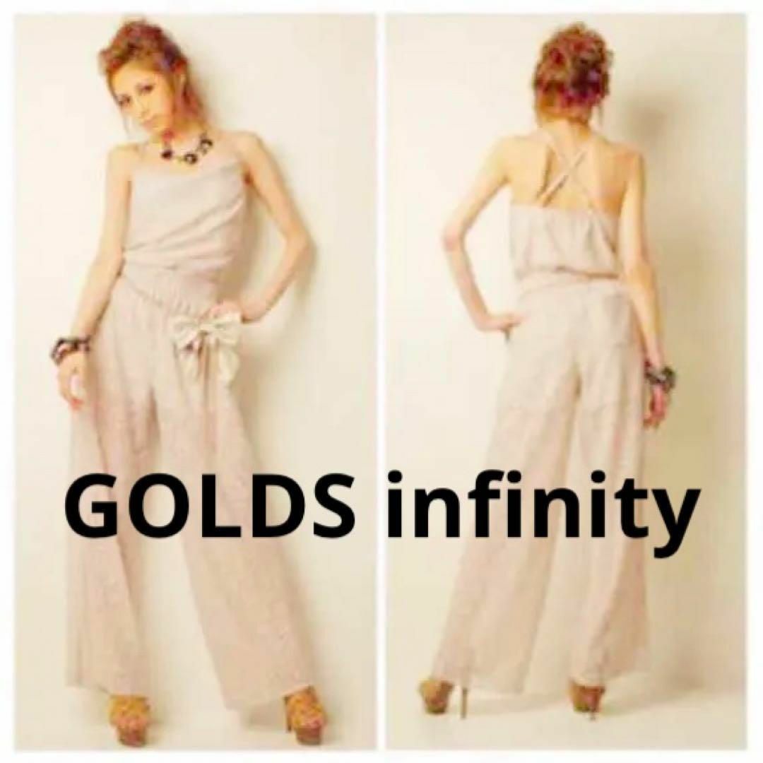 GOLDS infinity(ゴールズインフィニティ)の【0141】GOLDS infinity レース セットアップ M ピンク レディースのパンツ(オールインワン)の商品写真