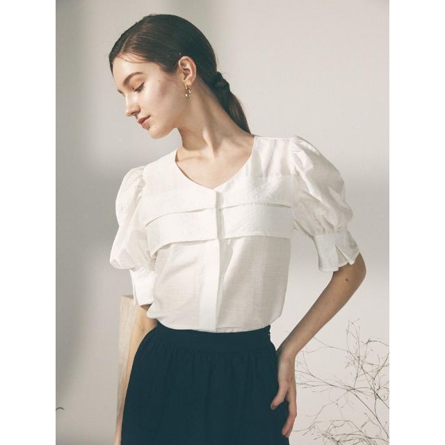 完売 新品 sachat Parallel Puff Sleeve Blouse