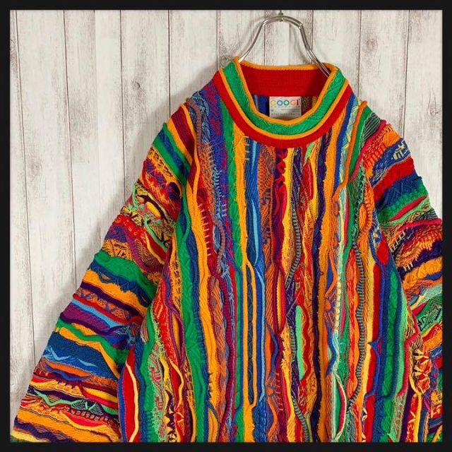 もらいたく】 COOGI - coogi クージー 立体 編込み 3Dニット 即完売