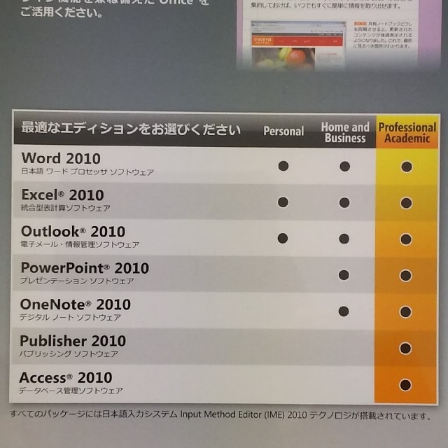 じです Microsoft - 新品未開封 Microsoft Office Professional 2010の