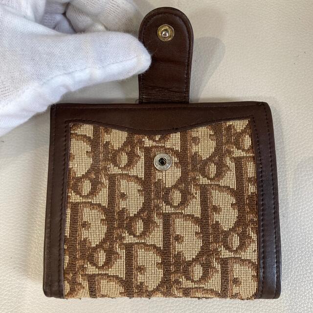 Dior クリスチャン ディオール トロッター 折財布 ブラウン 茶色