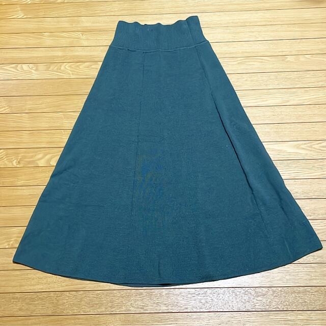 LEMAIRE(ルメール)のUNIQLOルメール　ニットスカート　wcloset ワイドリブニットスカート レディースのスカート(ロングスカート)の商品写真