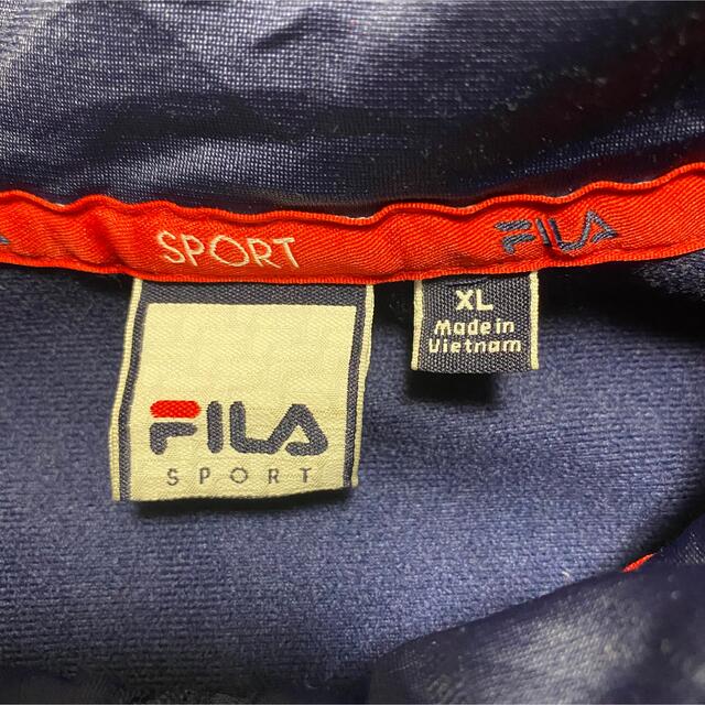 FILA(フィラ)の90s 古着 フィラ トラックジャケット ジャージ XL プリントロゴ ゆるだぼ メンズのトップス(ジャージ)の商品写真