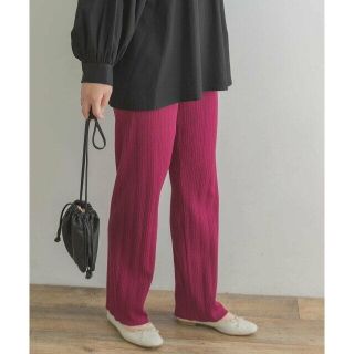 アーバンリサーチロッソ(URBAN RESEARCH ROSSO)の【PLUM】F by ROSSO ウォッシャブルニットリブパンツ(その他)