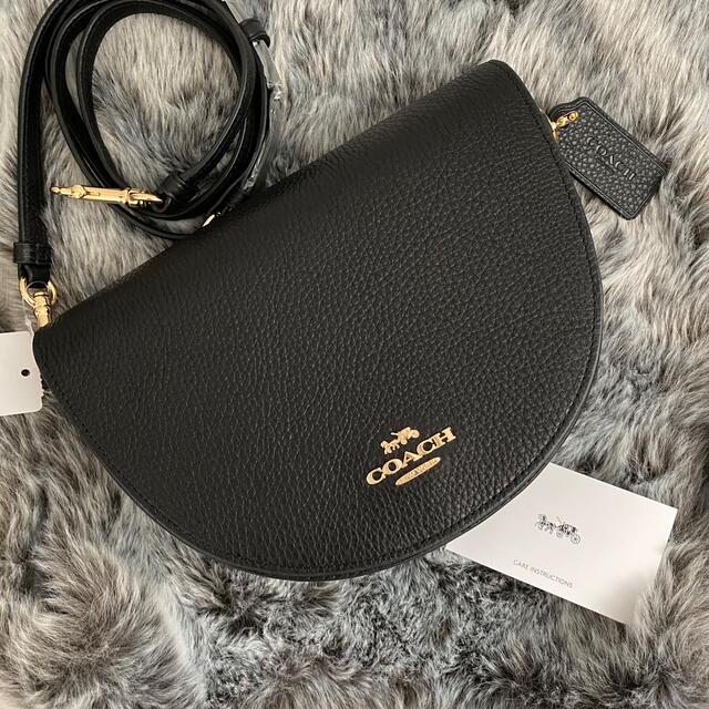 新品☆COACH(コーチ) ブラック レザー ショルダーバッグ www.chordzone.org