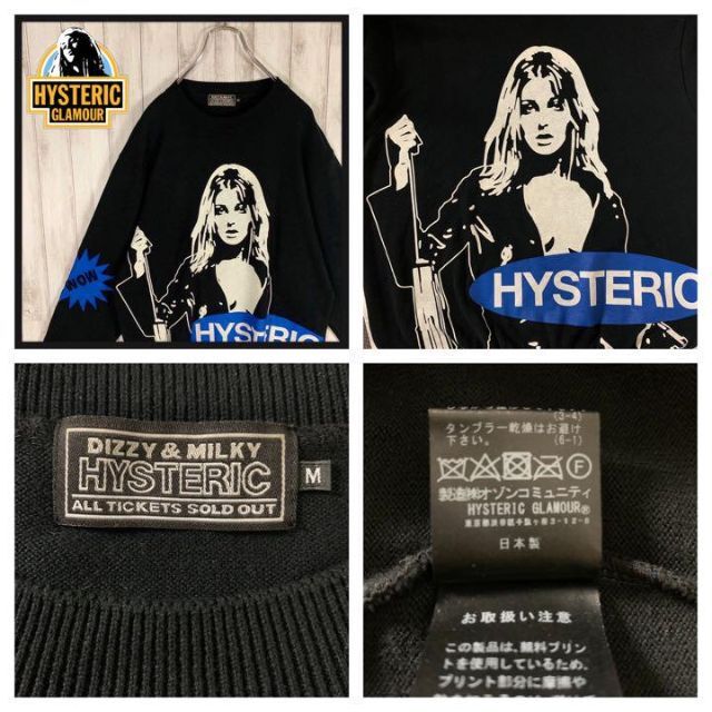 ヒステリックグラマー 超希少カラー 入手困難 ニット ヒスガール セグウェイ 両袖プリントロゴ即完売入手困難パーカー 【超希少デザイン】ヒステリックグラマー パーカー