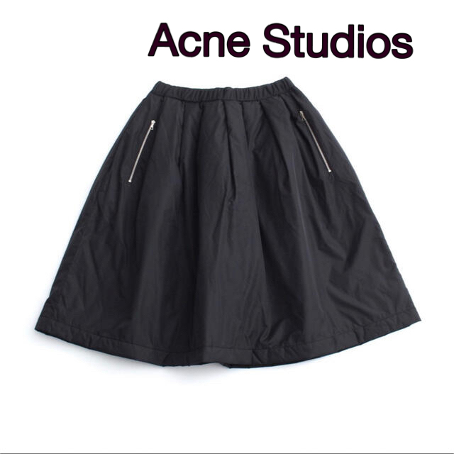 新品未使用acne studios 中綿 キルティング スカート♪ブラック
