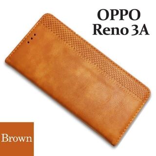 OPPO Reno３Aケース　オッポリノ3aケース　シックでお洒落、大人の雰囲気(Androidケース)