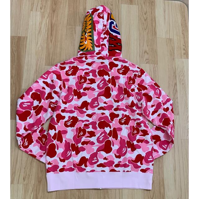 クリスマスローズ 新品未使用 a bathing ape ABC camo ピンクパーカー