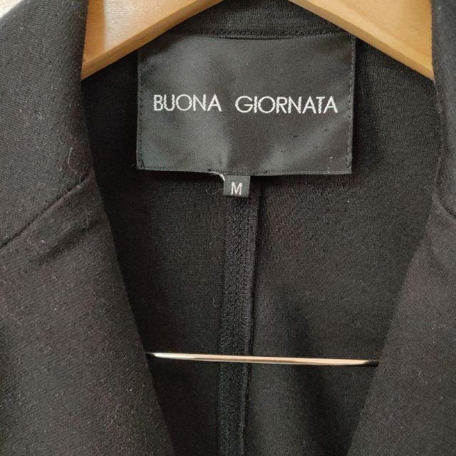 BUONA GIORNATA(ボナジョルナータ)のBUONA GIORNATA ボナジョルナータ ブラック ジャケット Ｍサイズ レディースのジャケット/アウター(テーラードジャケット)の商品写真