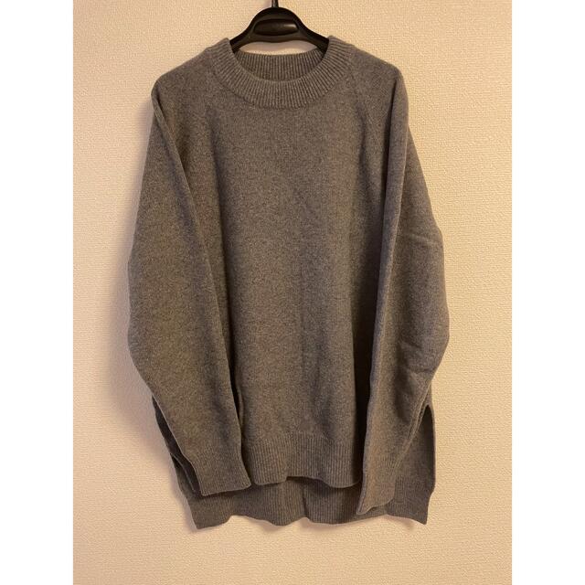 jil sander クルーネックセーター　ニット　グレー　48