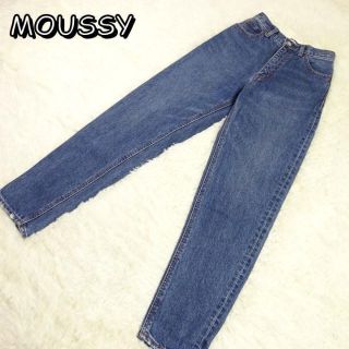 マウジー(moussy)のマウジー　HW SLIM TAPERED　ハイウエストスリムテーパード　23(デニム/ジーンズ)