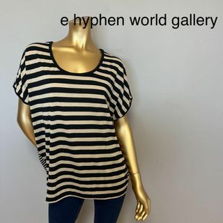 イーハイフンワールドギャラリー(E hyphen world gallery)の【0696】E hyphen world gallery ボーダー　シャツ　F(カットソー(半袖/袖なし))