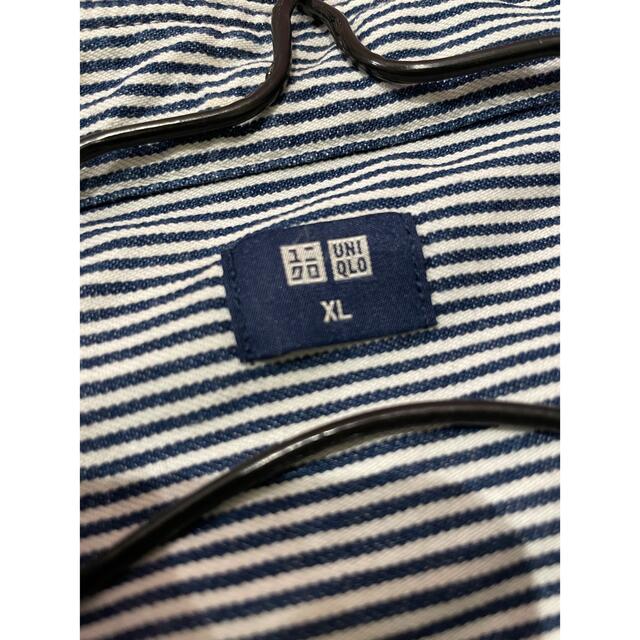 UNIQLO(ユニクロ)のユニクロ　ストライプ　シャツ　XL メンズのトップス(シャツ)の商品写真