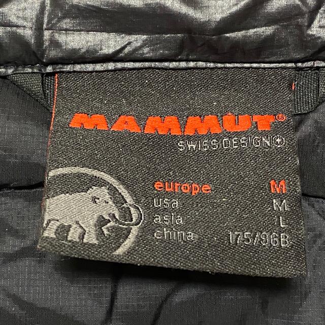Mammut(マムート)のMAMMUT マムート ダウンジャケット アウトドア 刺繍ロゴ ブラック 登山 メンズのジャケット/アウター(ダウンジャケット)の商品写真