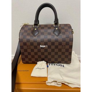 ルイヴィトン(LOUIS VUITTON)の【新品】ルイヴィトン スピーディ バンドリエール 25 ダミエ エベヌ(ハンドバッグ)