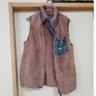 デニムダンガリー(DENIM DUNGAREE)のデニム&ダンガリー　ボアベスト2(160)(ジャケット/上着)