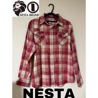 ネスタブランド(NESTA BRAND)のNESTA  BRANDO Mサイズチェックシャツ(シャツ/ブラウス(長袖/七分))