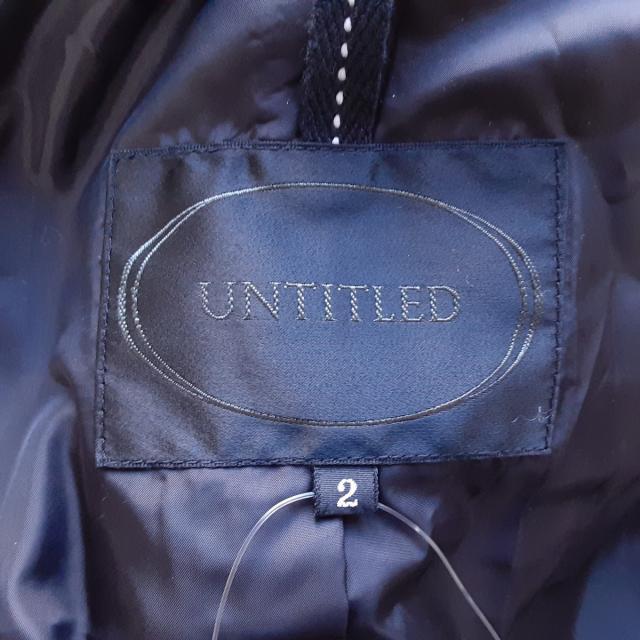 UNTITLED(アンタイトル)のアンタイトル ダウンコート サイズ2 M美品  レディースのジャケット/アウター(ダウンコート)の商品写真