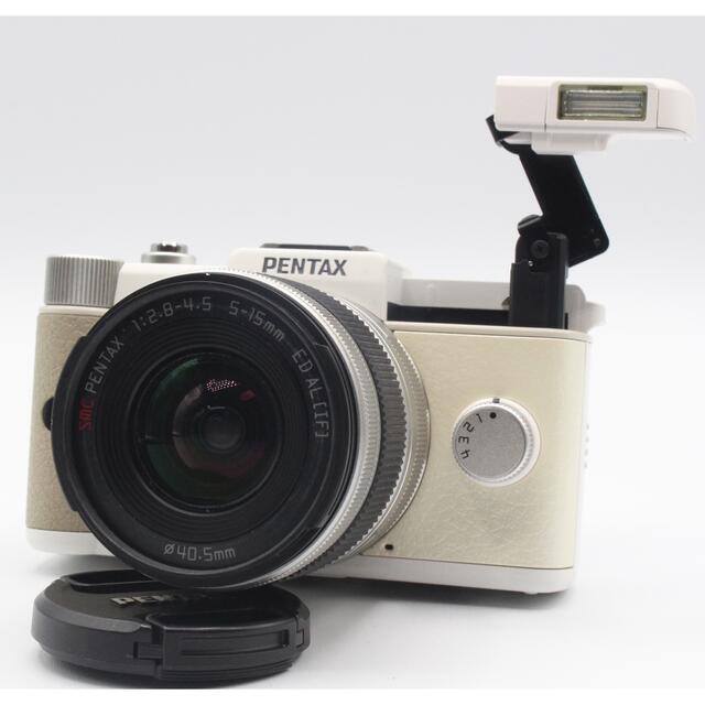 PENTAX - ショット1740とほぼ新品 ️PENTAX Qホワイト ️iPhone転送 の通販 by Saki’sCameraShop
