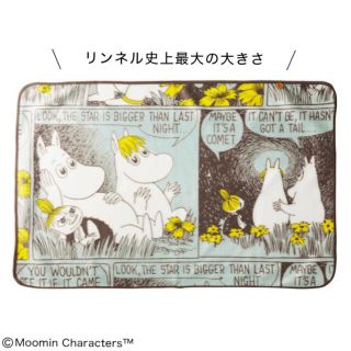 ムーミン(MOOMIN)の【リンネル 2022年3月号付録】ムーミン谷の仲間達 あったかBIGブランケット(キャラクターグッズ)