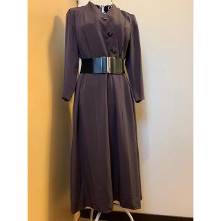 used くすみパープル♡一点物♡レトロワンピース♡vintageワンピース(ひざ丈ワンピース)