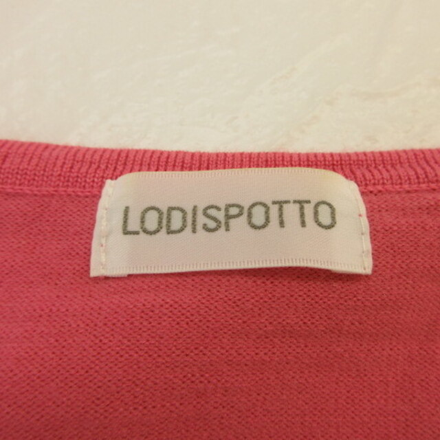 LODISPOTTO(ロディスポット)のロディスポット LODISPOTTO カーディガン 長袖 パール ピンク M レディースのトップス(カーディガン)の商品写真