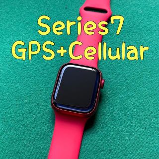 Apple Watch Series7 RED レッド 41 アップルウォッチ(腕時計(デジタル))