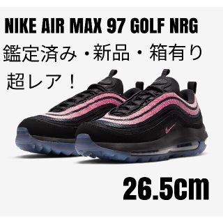 ナイキ(NIKE)の【新品超レア】ナイキNIKEエアマックス97Golf/26.5cmブラックピンク(シューズ)