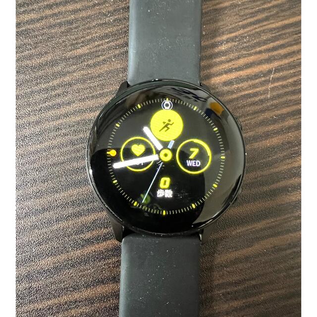 Galaxy(ギャラクシー)のSAMSUNG GALAXY WATCH ACTIVE BLACK スマホ/家電/カメラのスマホ/家電/カメラ その他(その他)の商品写真