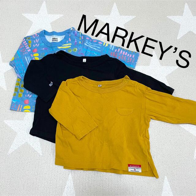 MARKEY'S(マーキーズ)のMARKEY's ロンT 3枚セット キッズ/ベビー/マタニティのベビー服(~85cm)(シャツ/カットソー)の商品写真