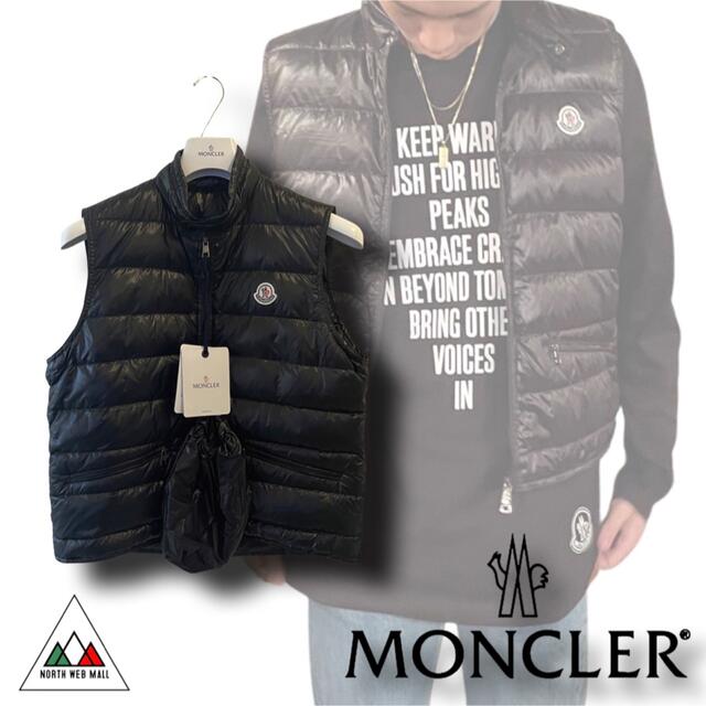 Moncler GUI Black ライトダウンベスト サイズ6 メンズ ジャケット