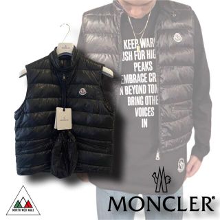 モンクレール(MONCLER)のMoncler GUI Black ライトダウンベスト　サイズ6(ダウンベスト)