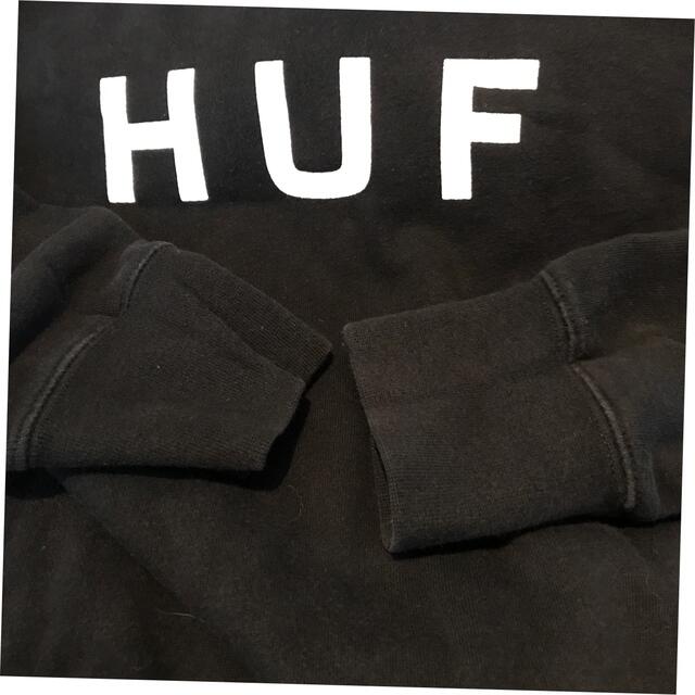 HUF(ハフ)のHUF ハフ センターロゴ スウェット トレーナー ブラック S メンズのトップス(スウェット)の商品写真