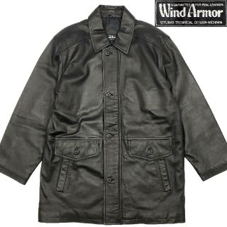 wind armor レザージャケットの通販 97点 | フリマアプリ ラクマ 【おすすめ】 Wind Armor カウレザー ボマージャケット レザージャケット ライナー付 レザージャケット