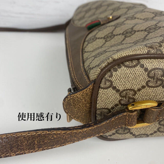 Gucci(グッチ)のGUCCI グッチ　オールドグッチ　ショルダーバッグ　斜め掛け　シェリーライン レディースのバッグ(ショルダーバッグ)の商品写真