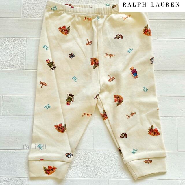 Ralph Lauren(ラルフローレン)の春カラー　ふわふわコットン　9m75cm  ラルフローレン　ポロベア　セット キッズ/ベビー/マタニティのベビー服(~85cm)(Ｔシャツ)の商品写真