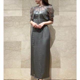 SNIDEL - snidel レースボレロレイヤードタイトスリットワンピースの
