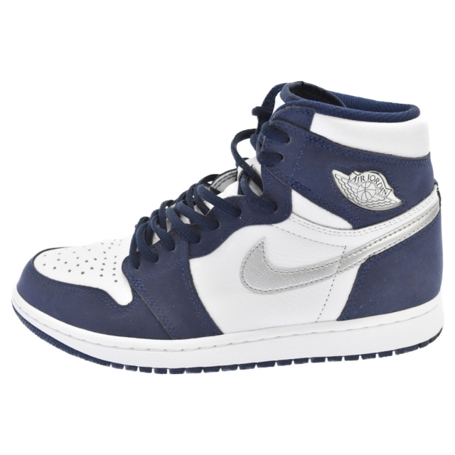 275センチワイズNIKE ナイキ AIR JORDAN 1 RETRO HIGH OG CO.JP エアジョーダン1 レトロハイ ハイカットスニーカー DC1788-100 ネイビー/ホワイト US7.5