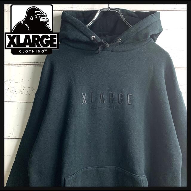 XLARGE エクストララージ パーカー センターロゴ 刺繍ロゴ