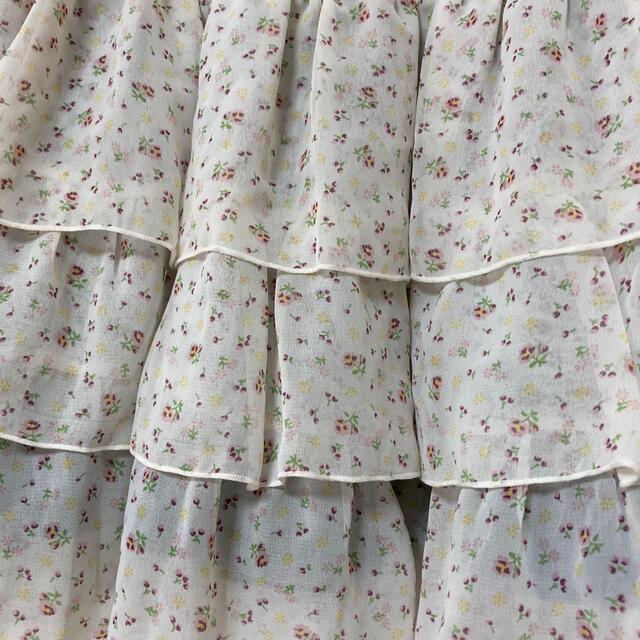 COMME CA ISM(コムサイズム)のコムサイズム リバーシブルスカート 花柄 2way キッズ/ベビー/マタニティのキッズ服女の子用(90cm~)(スカート)の商品写真