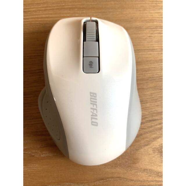 Buffalo(バッファロー)のBUFFALO (ブッファロー) 5ボタン　Bluetoothマウス　ホワイト スマホ/家電/カメラのPC/タブレット(PC周辺機器)の商品写真